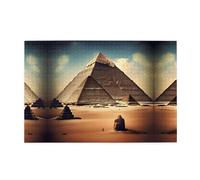 Jigsaw Puzzles1000 Piece Hytter Dreaming of The Pyramids of Khufu Pattern Educational Intellectual Wooden Puzzles, Fun Puzzles, Stress Relieving Game