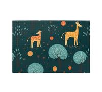 Jigsaw Puzzles1000 Piece Hytter Elephant and Giraffe Pattern Educational Intellectual Wooden Puzzles, Fun Puzzles, Stress Relieving Game