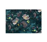 Jigsaw Puzzles1000 Piece Hytter Fireflies On Flower Branches Pattern Educational Intellectual Wooden Puzzles, Fun Puzzles, Stress Relieving Game