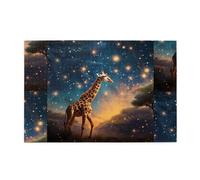 Jigsaw Puzzles1000 Piece Hytter Giraffe Chasing Stars Pattern Educational Intellectual Wooden Puzzles, Fun Puzzles, Stress Relieving Game