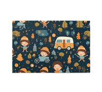 Jigsaw Puzzles1000 Piece Hytter Happy Campers Pattern Educational Intellectual Wooden Puzzles, Fun Puzzles, Stress Relieving Game
