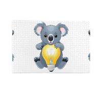 Jigsaw Puzzles1000 Piece Hytter Koala Who Loves Research Pattern Educational Intellectual Wooden Puzzles, Fun Puzzles, Stress Relieving Game