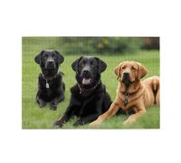 Jigsaw Puzzles1000 Piece Hytter Labrador Retriever Dogs Pattern Educational Intellectual Wooden Puzzles, Fun Puzzles, Stress Relieving Game