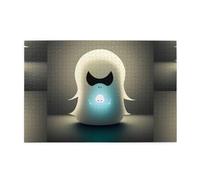 Jigsaw Puzzles1000 Piece Hytter Little Ghost'S Light Pattern Educational Intellectual Wooden Puzzles, Fun Puzzles, Stress Relieving Game