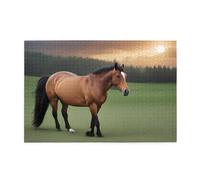 Jigsaw Puzzles1000 Piece Hytter Nature Scenic Horse Pattern Educational Intellectual Wooden Puzzles, Fun Puzzles, Stress Relieving Game