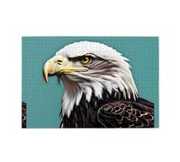 Jigsaw Puzzles1000 Piece Hytter North American Bald Eagle Pattern Educational Intellectual Wooden Puzzles, Fun Puzzles, Stress Relieving Game