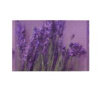 Jigsaw Puzzles1000 Piece Hytter Romantic Purple Lavender Pattern Educational Intellectual Wooden Puzzles, Fun Puzzles, Stress Relieving Game