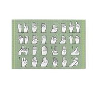 Jigsaw Puzzles1000 Piece Hytter Sign Language Alphabet Pattern Educational Intellectual Wooden Puzzles, Fun Puzzles, Stress Relieving Game