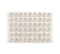 Jigsaw Puzzles1000 Piece Hytter Sign Language Alphabet Pattern Educational Intellectual Wooden Puzzles, Fun Puzzles, Stress Relieving Game