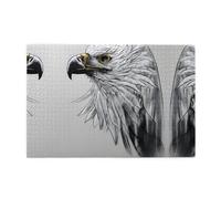 Jigsaw Puzzles1000 Piece Hytter Sketching an Eagle Pattern Educational Intellectual Wooden Puzzles, Fun Puzzles, Stress Relieving Game