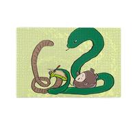 Jigsaw Puzzles1000 Piece Hytter Sunflower Seeds Earthworm Snake Pattern Educational Intellectual Wooden Puzzles, Fun Puzzles, Stress Relieving Game