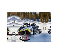 Jigsaw Puzzles1000 Piece Jkiegoq Advanced Snowmobile Printed Educational Intellectual Wooden Puzzles, Fun Puzzles, Stress Relieving Game
