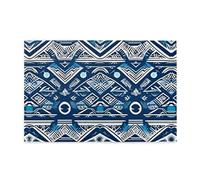 Jigsaw Puzzles1000 Piece Jkiegoq Blue Polynesian Maori Tribal Pattern Printed Educational Intellectual Wooden Puzzles, Fun Puzzles, Stress Relieving Game