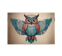 Jigsaw Puzzles1000 Piece Jkiegoq Cute Love Owl Printed Educational Intellectual Wooden Puzzles, Fun Puzzles, Stress Relieving Game