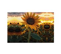 Jigsaw Puzzles1000 Piece Jkiegoq Farm Sunflower Printed Educational Intellectual Wooden Puzzles, Fun Puzzles, Stress Relieving Game