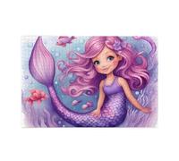 Jigsaw Puzzles1000 Piece Jkiegoq Mermaid Pink Purple Printed Educational Intellectual Wooden Puzzles, Fun Puzzles, Stress Relieving Game