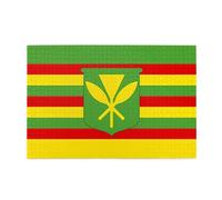 Jigsaw Puzzles1000 Piece Jkiegoq Native Hawaiian Flag Printed Educational Intellectual Wooden Puzzles, Fun Puzzles, Stress Relieving Game