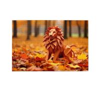 Jigsaw Puzzles1000 Piece Jkiegoq Origami Lion Printed Educational Intellectual Wooden Puzzles, Fun Puzzles, Stress Relieving Game