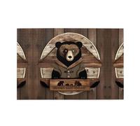 Jigsaw Puzzles1000 Piece Jkiegoq Rustic Lodge Bear Printed Educational Intellectual Wooden Puzzles, Fun Puzzles, Stress Relieving Game