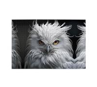 Jigsaw Puzzles1000 Piece Jkiegoq White Owl Printed Educational Intellectual Wooden Puzzles, Fun Puzzles, Stress Relieving Game