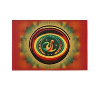 Jigsaw Puzzles1000 Piece Mjhkxlj Mexican Salsa Symbols Picture Quality Wooden Puzzle for Adults and Kids, Fun Puzzles, Stress Relieving Puzzles