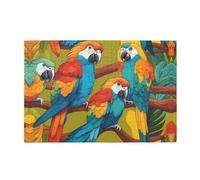 Jigsaw Puzzles1000 Piece Mjhkxlj Two Colored Parrots Picture Quality Wooden Puzzle for Adults and Kids, Fun Puzzles, Stress Relieving Puzzles