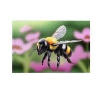 Jigsaw Puzzles1000 Piece Whjdpp A Little Bee Pattern Educational Intellectual Wooden Puzzles, Fun Puzzles, Stress Relieving Puzzles