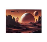 Jigsaw Puzzles1000 Piece Whjdpp Alien Planet Picture Educational Intellectual Wooden Puzzles, Fun Puzzles, Stress Relieving Game