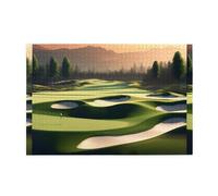 Jigsaw Puzzles1000 Piece Whjdpp Beautiful Golf Course Picture Educational Intellectual Wooden Puzzles, Fun Puzzles, Stress Relieving Game