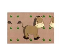 Jigsaw Puzzles1000 Piece Whjdpp Cartoon Donkey Picture Educational Intellectual Wooden Puzzles, Fun Puzzles, Stress Relieving Game
