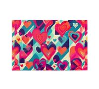 Jigsaw Puzzles1000 Piece Whjdpp Colorful Heart Pattern Picture Educational Intellectual Wooden Puzzles, Fun Puzzles, Stress Relieving Game