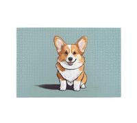 Jigsaw Puzzles1000 Piece Whjdpp Cute Corgi Picture Educational Intellectual Wooden Puzzles, Fun Puzzles, Stress Relieving Game