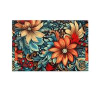 Jigsaw Puzzles1000 Piece Whjdpp Flower Nation Pattern Pattern Educational Intellectual Wooden Puzzles, Fun Puzzles, Stress Relieving Puzzles