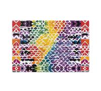 Jigsaw Puzzles1000 Piece Whjdpp Gay Pride Rainbow Pattern Picture Educational Intellectual Wooden Puzzles, Fun Puzzles, Stress Relieving Game