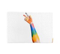 Jigsaw Puzzles1000 Piece Whjdpp Graffiti Arm Pattern Educational Intellectual Wooden Puzzles, Fun Puzzles, Stress Relieving Puzzles