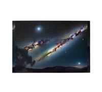 Jigsaw Puzzles1000 Piece Whjdpp Late Night Galaxy Pattern Educational Intellectual Wooden Puzzles, Fun Puzzles, Stress Relieving Puzzles
