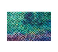 Jigsaw Puzzles1000 Piece Whjdpp Mermaid Scale Pattern Educational Intellectual Wooden Puzzles, Fun Puzzles, Stress Relieving Puzzles