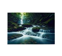 Jigsaw Puzzles1000 Piece Whjdpp River in The Forest Pattern Educational Intellectual Wooden Puzzles, Fun Puzzles, Stress Relieving Puzzles