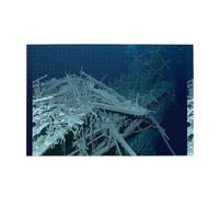 Jigsaw Puzzles1000 Piece Whjdpp Shipwreck Under The Sea Pattern Educational Intellectual Wooden Puzzles, Fun Puzzles, Stress Relieving Puzzles
