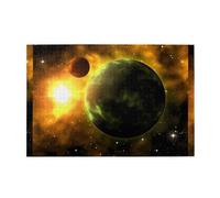 Jigsaw Puzzles1000 Piece Whjdpp Space Planet Pattern Educational Intellectual Wooden Puzzles, Fun Puzzles, Stress Relieving Puzzles