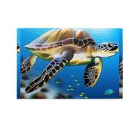 Jigsaw Puzzles1000 Piece Whjdpp Turtles in The Deep Sea Pattern Educational Intellectual Wooden Puzzles, Fun Puzzles, Stress Relieving Puzzles