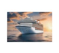 Jigsaw Puzzles1000 Piece Whjshop Cruise Ship On The Sea Prints Educational Intellectual Wooden Puzzles, Fun Puzzles, Stress Relieving Puzzles