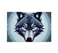 Jigsaw Puzzles1000 Piece Whjshop Fierce Wolf Head Prints Educational Intellectual Wooden Puzzles, Fun Puzzles, Stress Relieving Puzzles