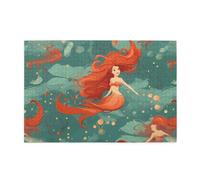 Jigsaw Puzzles1000 Piece Whjshop Mermaid Printing Quality Wooden Puzzle for Adults and Kids, Fun Puzzles, Stress Relieving Puzzles