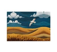 Jigsaw Puzzles1000 Piece Whjshop Skylarks Fly Over The Wheat Fields Prints Educational Intellectual Wooden Puzzles, Fun Puzzles, Stress Relieving Puzzles