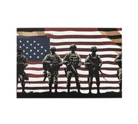 Jigsaw Puzzles1000 Piece Whjshop Us Military Soldiers Patriotic Memorial Day Prints Educational Intellectual Wooden Puzzles, Fun Puzzles, Stress Relieving Puzzles