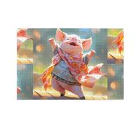 Jigsaw Puzzles1000 Piece Yyhwhjde A Circle of Pigs Picture Educational Intellectual Wooden Puzzles, Fun Puzzles, Stress Relieving Puzzles