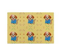 Jigsaw Puzzles1000 Piece Yyhwhjde Adorable Cartoon Dog Pattern Quality Wooden Puzzle for Adults and Kids, Fun Puzzles, Stress Relieving Puzzles
