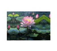 Jigsaw Puzzles1000 Piece Yyhwhjde Asian Lotus Flower Picture Educational Intellectual Wooden Puzzles, Fun Puzzles, Stress Relieving Puzzles