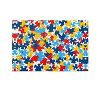 Jigsaw Puzzles1000 Piece Yyhwhjde Autism Awareness Puzzle Pieces Heart Picture Educational Intellectual Wooden Puzzles, Fun Puzzles, Stress Relieving Puzzles